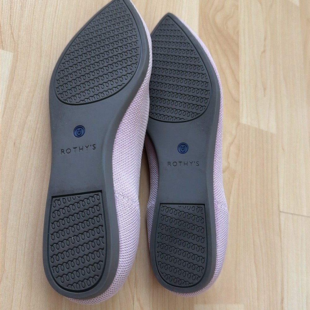 Rothy's Lavender Pointed Toe Flats - Picture 7 of 9
